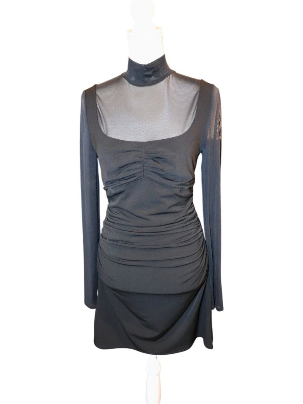 Cinq à Sept Black Beren Dress Mesh, Size 10 NWT